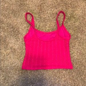 Vintage swim top bright pink